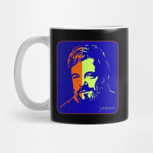 Sondheim, Blue Background Mug